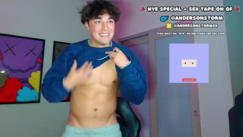 Snapshot of andersonstorm chatting on 12.31.24 Anderson Storm online show from 12.31.24