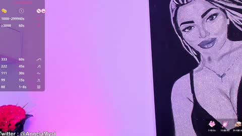 Snapshot of angela_myst chatting on 01.22.25 Angela online show from 01.22.25