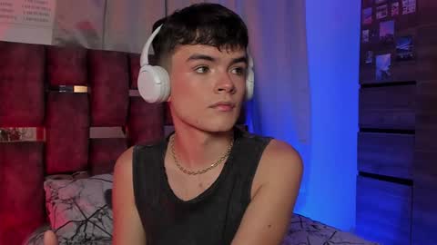 Snapshot of angelocute_ chatting on 02.08.25 Angelo I work from home this is my room online show from 02.08.25