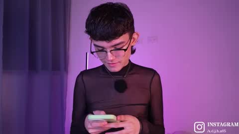 Snapshot of angelocute_ chatting on 02.20.26 Angelo I work from home this is my room online show from 02.20.26