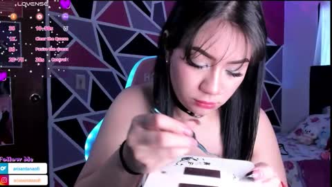 Snapshot of arisantana chatting on 11.14.25 Aria online show from 11.14.25