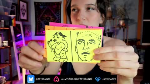 Artie Paints online show from 01.01.25