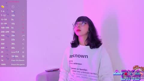 Snapshot of arya_line chatting on 02.17.26 Arys online show from 02.17.26