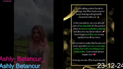 Ashly Betancur  online show from 12.24.24