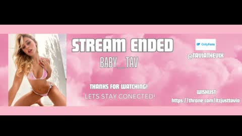 Snapshot of baby_tav chatting on 01.28.25 Baby Tavia online show from 01.28.25