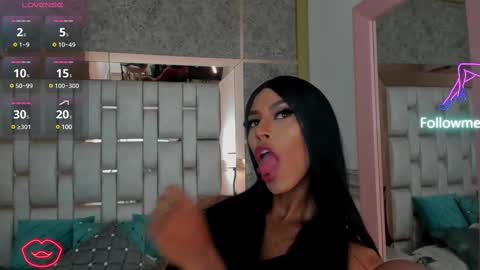 Snapshot of blackbeauty_ts chatting on 02.13.25 Nina online show from 02.13.25