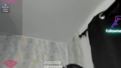 Snapshot of blackbeauty_ts chatting on 02.21.25 Nina online show from 02.21.25