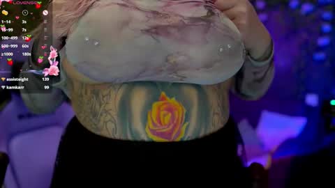 Snapshot of blackedbarbie chatting on 10.03.25 Alice online show from 10.03.25