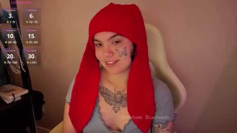 Snapshot of bluedweeb chatting on 02.21.26 Blue online show from 02.21.26