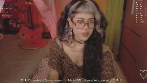 Snapshot of blushing_nymph chatting on 06.28.26 Im Nym Justa nymph on twitter and IG online show from 06.28.26