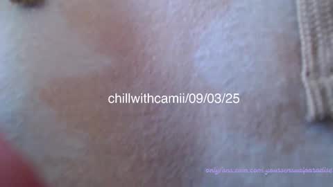 Snapshot of chillwithcamii chatting on 03.09.25 yoursensualparadise online show from 03.09.25