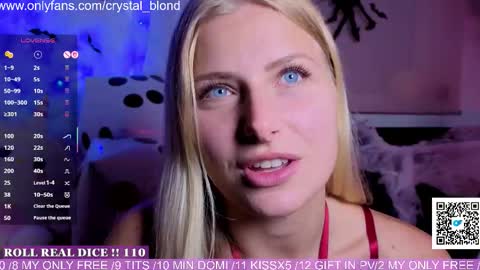 Snapshot of crystal_blond chatting on 10.14.25 Crystal online show from 10.14.25