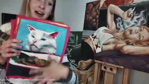 Snapshot of cutiepainter chatting on 06.15.26 Kat online show from 06.15.26