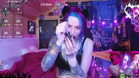 Snapshot of cybernekko chatting on 01.15.25 Neko online show from 01.15.25