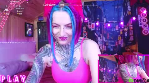 Snapshot of cybernekko chatting on 02.05.25 Neko online show from 02.05.25