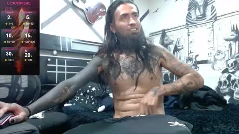 Snapshot of daimon_rock01 chatting on 10.31.25 felipe online show from 10.31.25