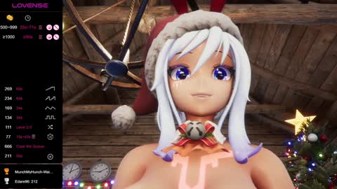 Snapshot of elfielovevt chatting on 12.14.24 Elfie Love online show from 12.14.24