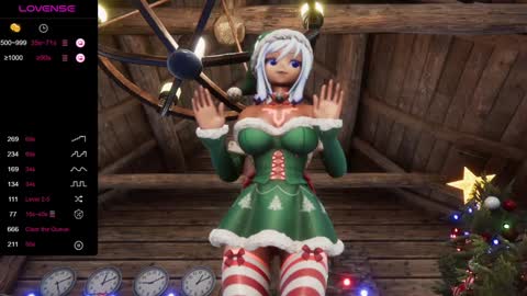 Snapshot of elfielovevt chatting on 12.18.24 Elfie Love online show from 12.18.24