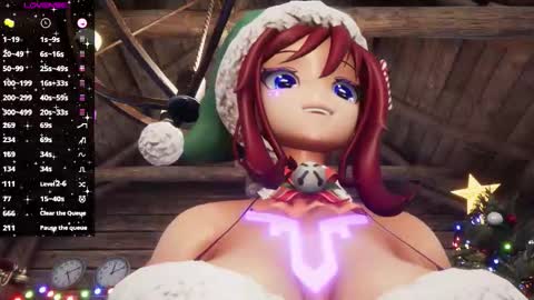 Snapshot of elfielovevt chatting on 12.18.25 Elfie Love online show from 12.18.25