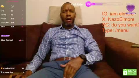 My name is Elmore. Please say hello I like to chat with you. If you have requests or dirty talk please use tip online show from 01.31.25