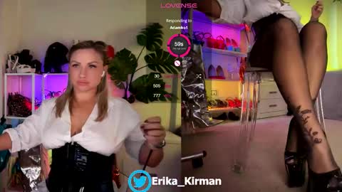 Snapshot of erika_kirman chatting on 10.17.25 Erika online show from 10.17.25