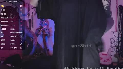 Snapshot of gor3bit chatting on 12.04.24 Giggle Monster online show from 12.04.24