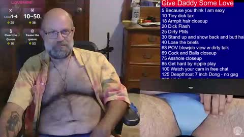 HairyDaddyBear69 online show from 10.07.25
