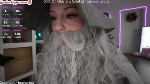 Snapshot of heatherbby chatting on 10.31.25 Heather online show from 10.31.25