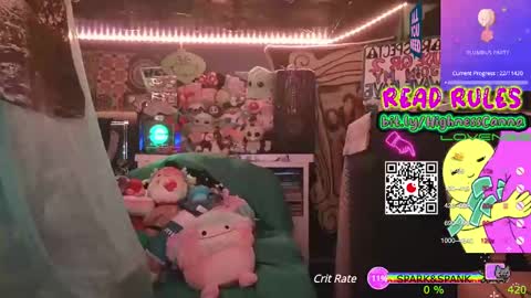 Snapshot of highnesscanna chatting on 12.22.24 HiGHNESS CANNA online show from 12.22.24