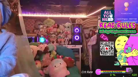 Snapshot of highnesscanna chatting on 01.05.25 HiGHNESS CANNA online show from 01.05.25