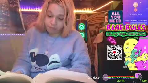 Snapshot of highnesscanna chatting on 01.05.25 HiGHNESS CANNA online show from 01.05.25