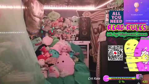 Snapshot of highnesscanna chatting on 02.13.25 HiGHNESS CANNA online show from 02.13.25