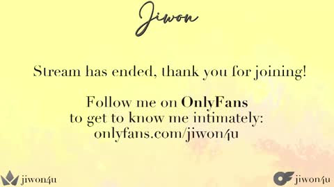 Jiwon online show from 02.13.25