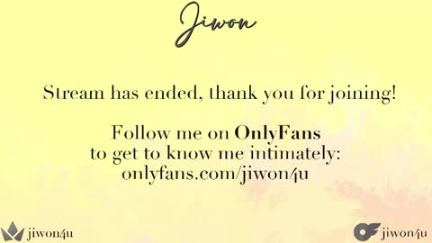 Jiwon online show from 02.14.25
