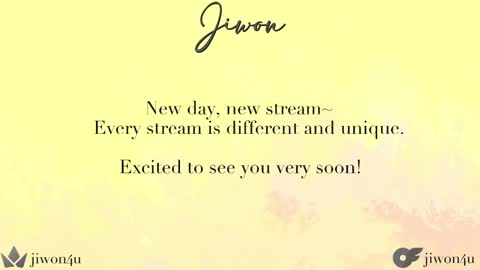 Jiwon online show from 10.05.25