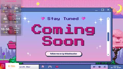 Snapshot of khloe_houston chatting on 07.16.26 Khloe online show from 07.16.26