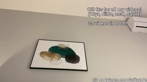lailatoks - TIP 100 tks  get all my videos 22 VIDEOS SQUIRT PUSSY DILDO online show from 12.21.24