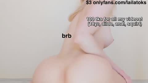 lailatoks - TIP 100 tks  get all my videos 22 VIDEOS SQUIRT PUSSY DILDO online show from 12.24.24