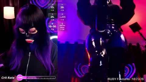 Latex Ruby online show from 03.13.26