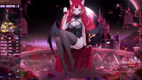 Snapshot of lewdfoxy_vt chatting on 10.28.25 Kira online show from 10.28.25