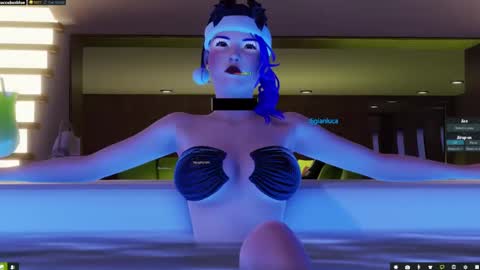 Snapshot of little_doll25 chatting on 12.17.24 Succubus Blue online show from 12.17.24