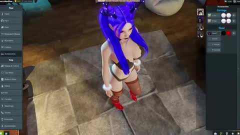 Snapshot of little_doll25 chatting on 12.24.24 Succubus Blue online show from 12.24.24