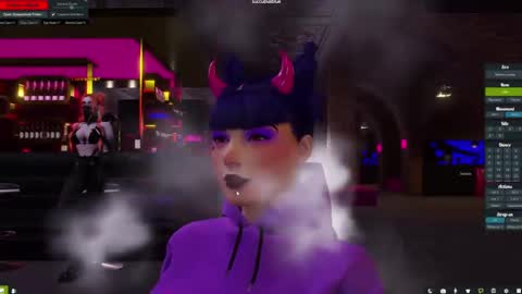 Snapshot of little_doll25 chatting on 01.03.25 Succubus Blue online show from 01.03.25