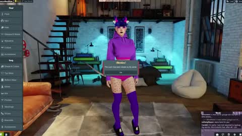 Snapshot of little_doll25 chatting on 01.03.25 Succubus Blue online show from 01.03.25