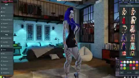 Snapshot of little_doll25 chatting on 10.15.25 Succubus Blue online show from 10.15.25