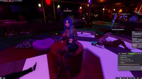 Snapshot of little_doll25 chatting on 11.06.25 Succubus Blue online show from 11.06.25