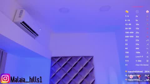 Snapshot of malaia_hills chatting on 03.08.25 Call Me Mala online show from 03.08.25