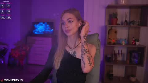 Snapshot of manifreyja chatting on 12.02.24 Amelie online show from 12.02.24