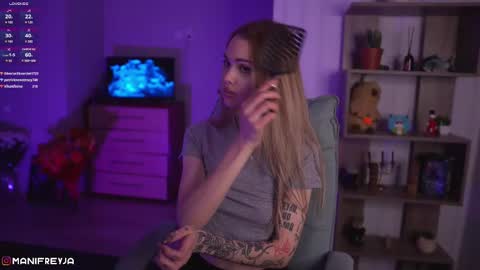 Snapshot of manifreyja chatting on 12.03.24 Amelie online show from 12.03.24