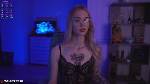 Snapshot of manifreyja chatting on 12.20.24 Amelie online show from 12.20.24